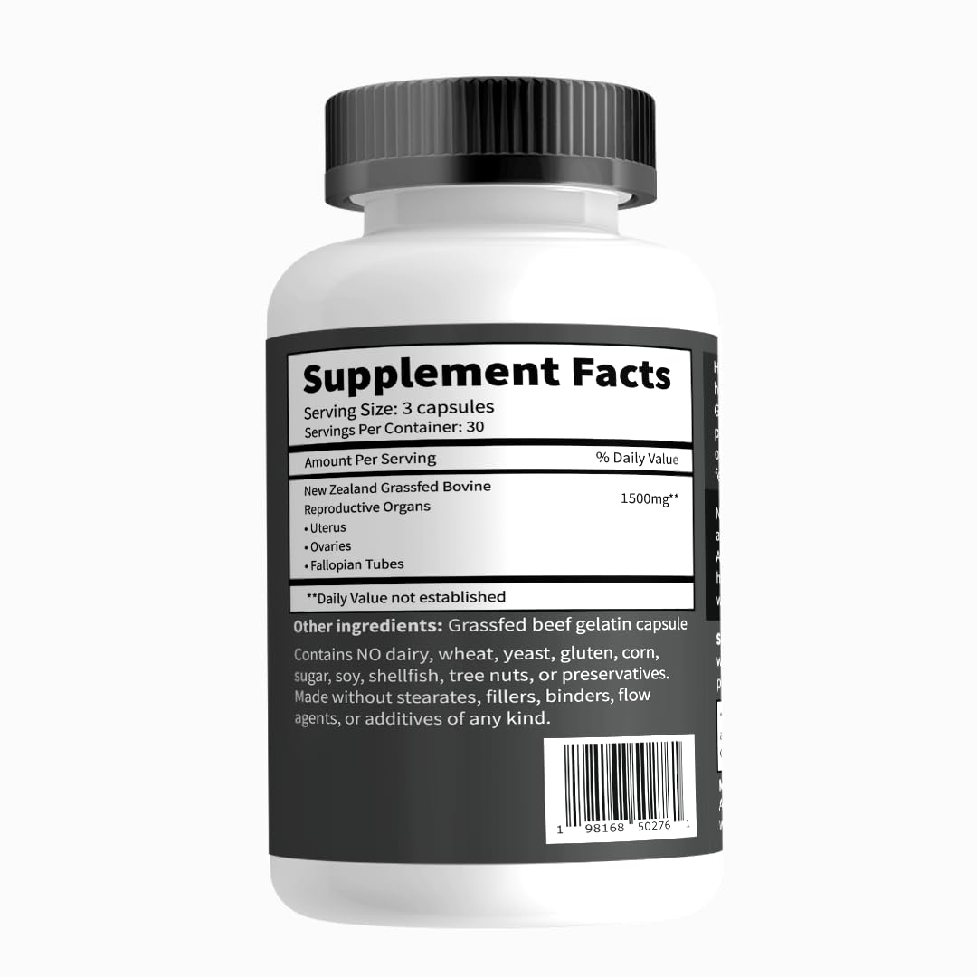 Primal Being Grassfed Beef Testes and Grassfed Beef Female Vitality Supplement Capsules, 210 Capsules