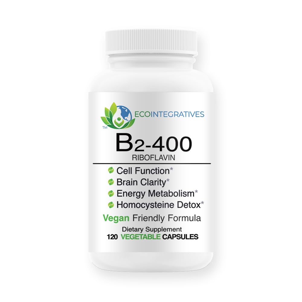 EcoIntegratives B2-400 Pure Riboflavin Capsule, 120 Capsules