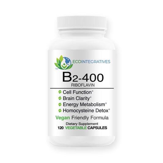 EcoIntegratives B2-400 Pure Riboflavin Capsule, 120 Capsules