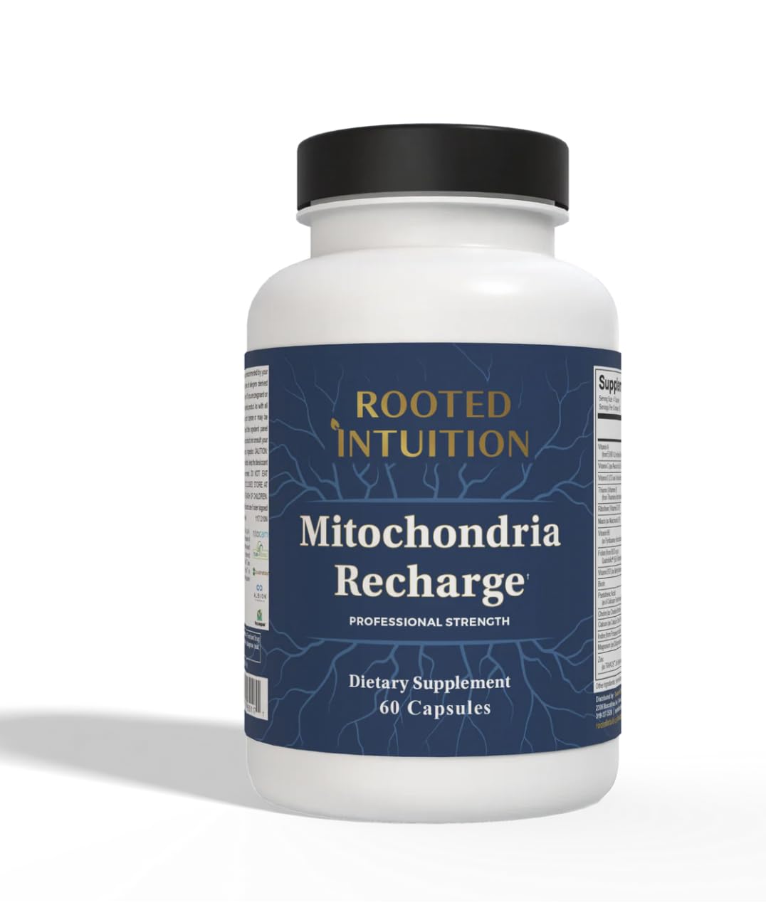 Rooted Intuition Mitochondria Recharge - Cellular Energy & Antioxidant Complex, 120 Capsules