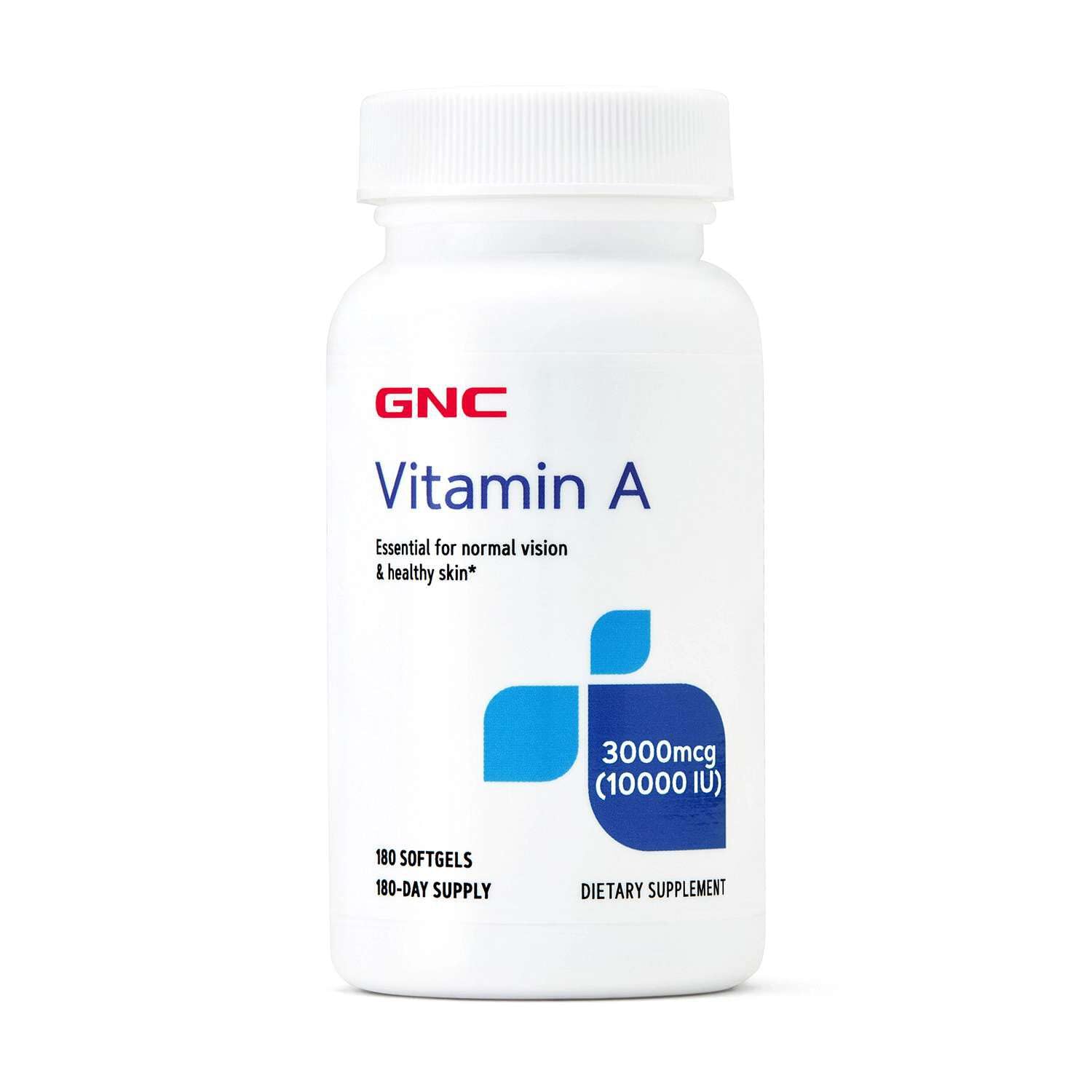 GNC Vitamin A 3000mcg Supplement Softgels 180 Count