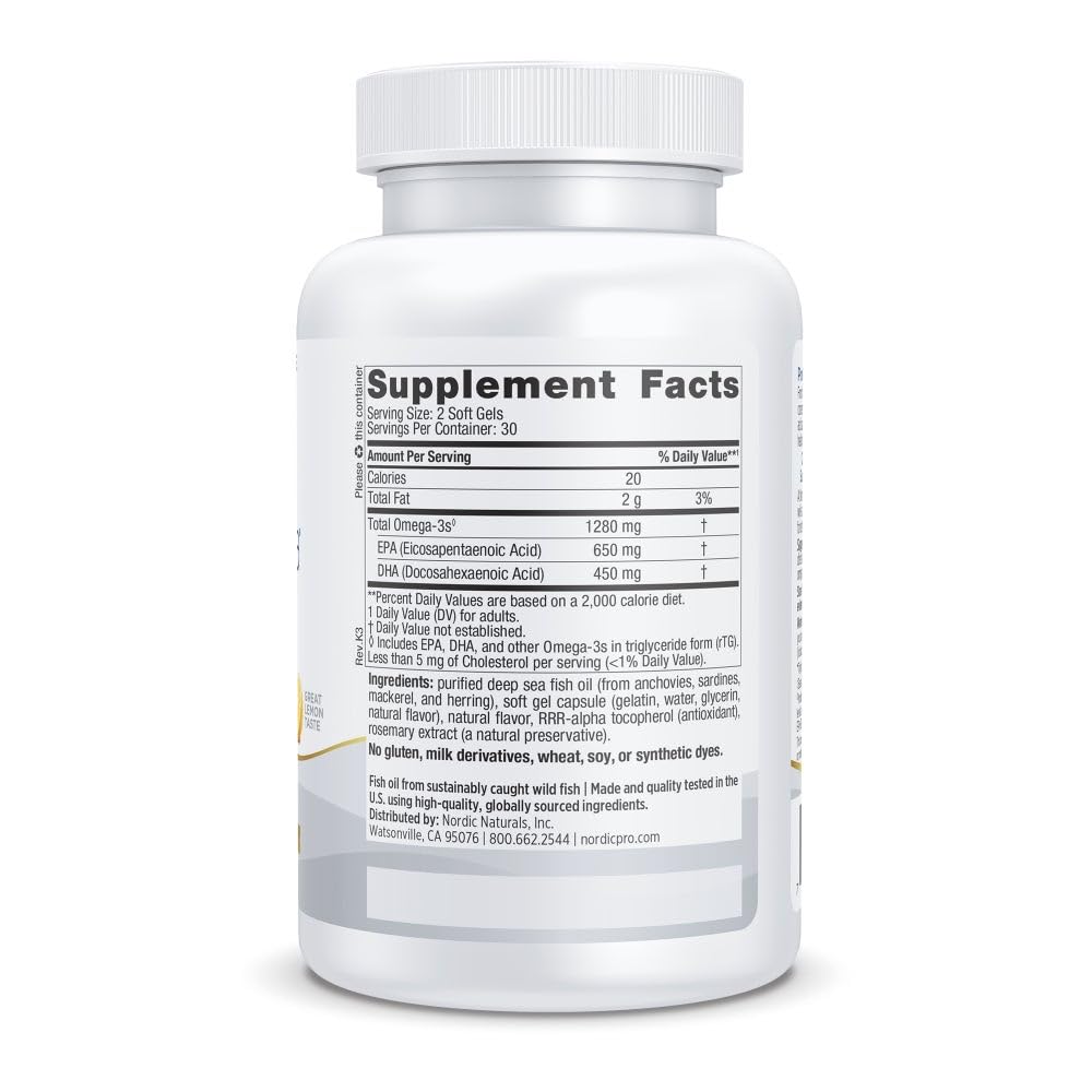 Nordic Naturals ProOmega Softgels 60