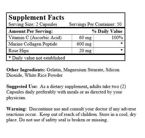 Nu-Health Marine Collagen Peptide Capsule 100 Count