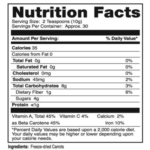 Seagate Carrot Powder 30 Servings