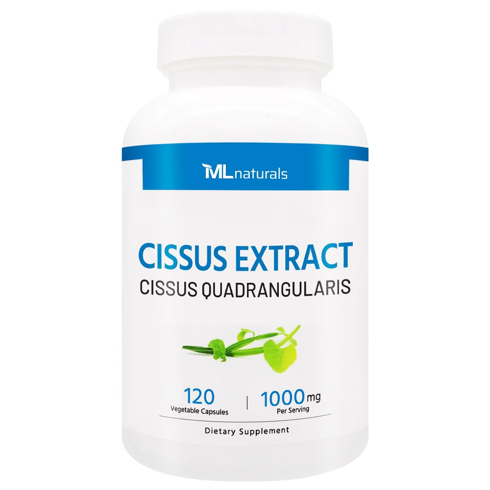 ML Naturals Cissus Extract 1000mg Capsules, 120 Count