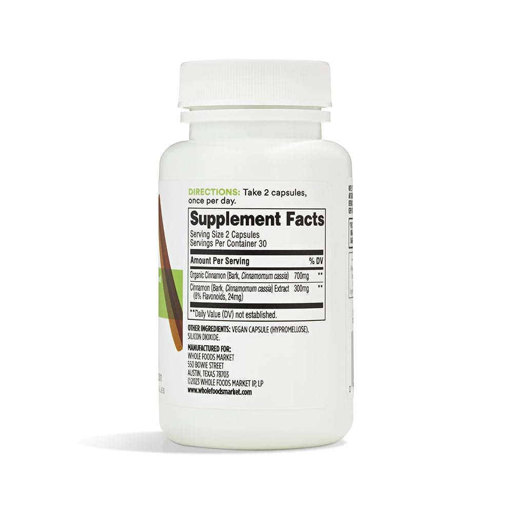 365 by Whole Foods Market Cinnamon Capsules, 60 Capsules