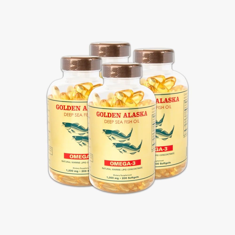 Nu-Health Alaska Deep Sea Omega-3 Fish Oil 1000 mg EPA & DHA Capsules 800 Capsules