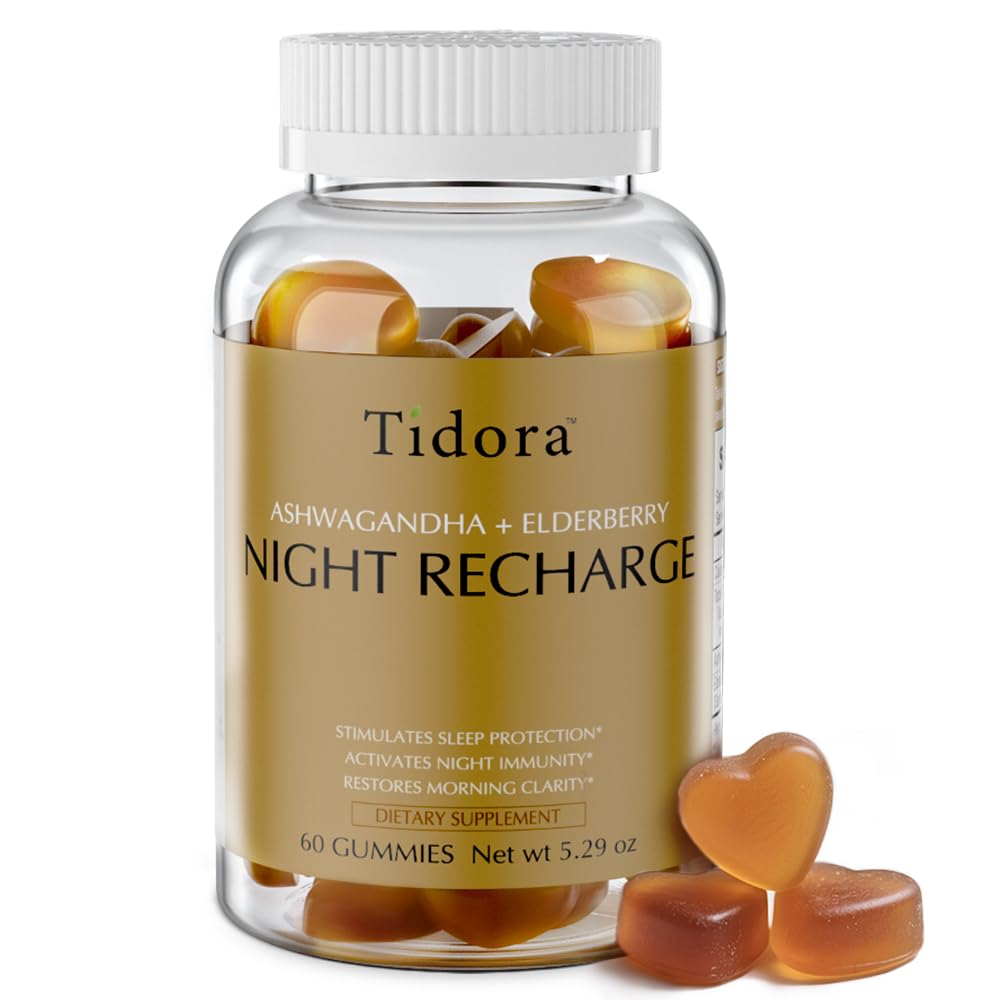 Tídora Nighttime Hydration Natural Sleep Gummies, 60 Count