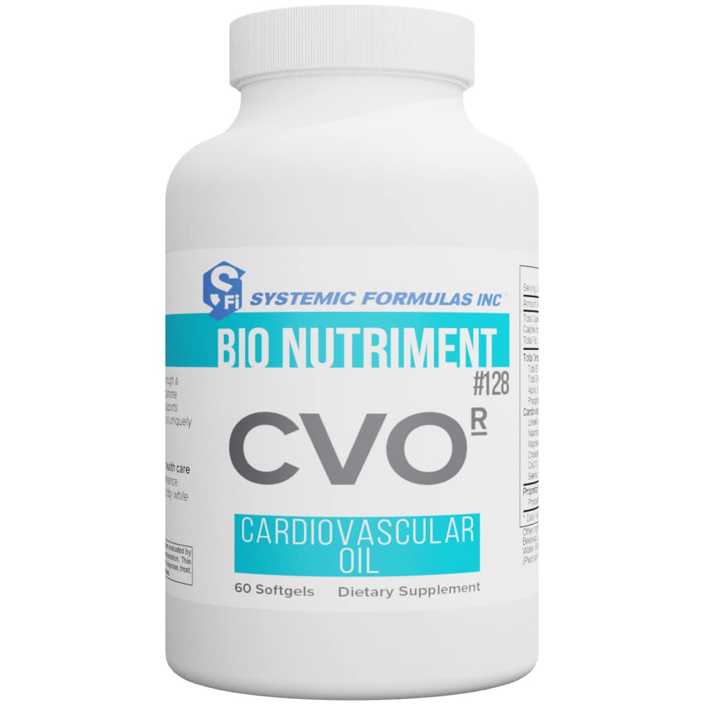 Bio Nutriment Systemic Formulas 128 CVO-R Cardiovascular Oil Softgels, 60 Count