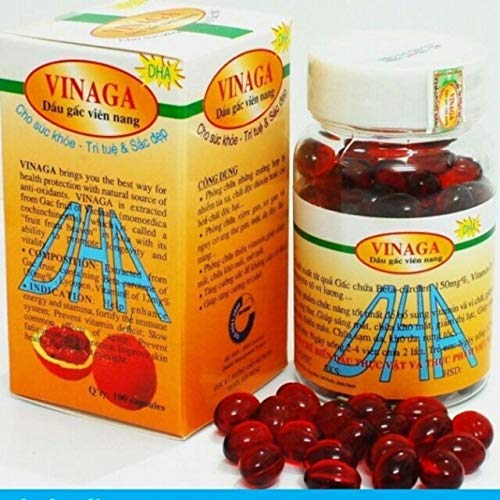 storevn_012019 Gac Oil DHA Momordica Cochinchinensis Oil Dau Gac 400 Capsules