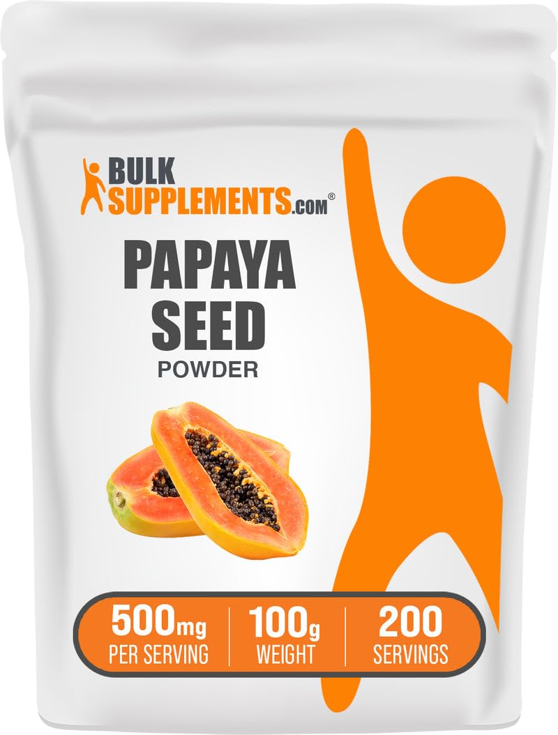 BulkSupplements Papaya Seed Powder, Powder, 17.64 oz