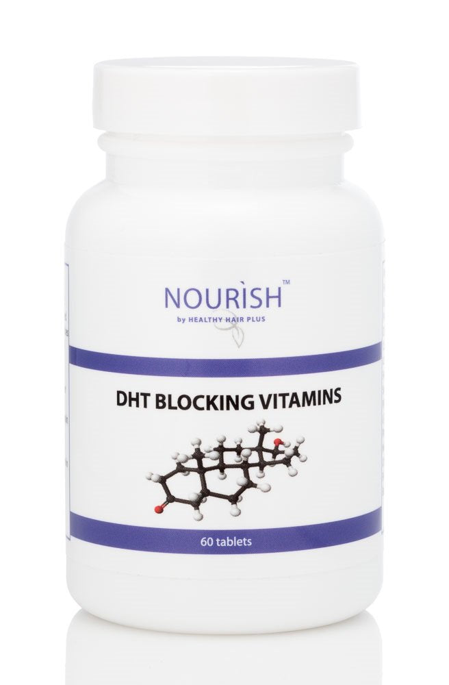 Nourish by Healthy Hair Plus DHT Blocker Vitamins Supplement, 60 Tablets