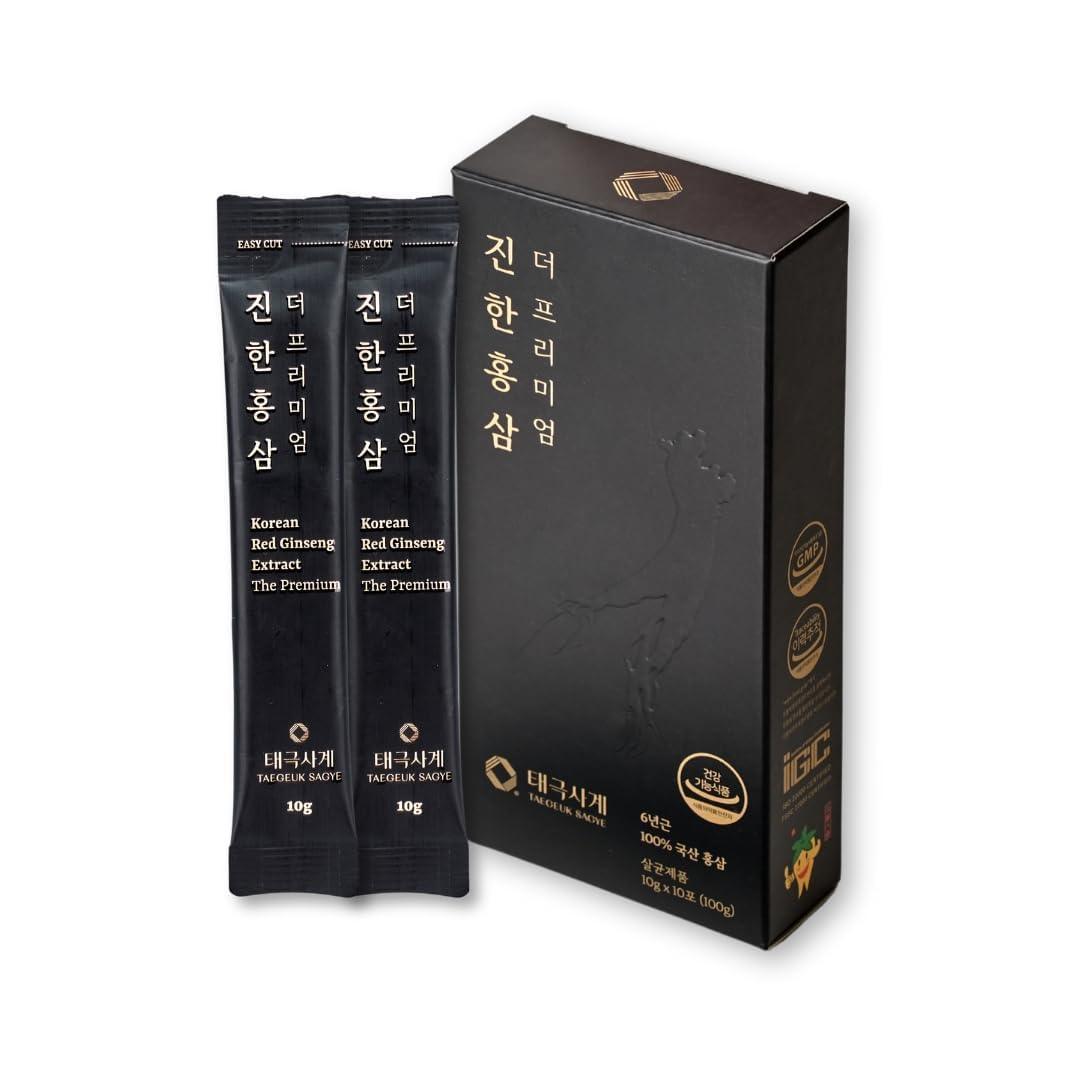 TAEGEUK SAGYE Deep Red Ginseng Premium Softgel, 10 Count
