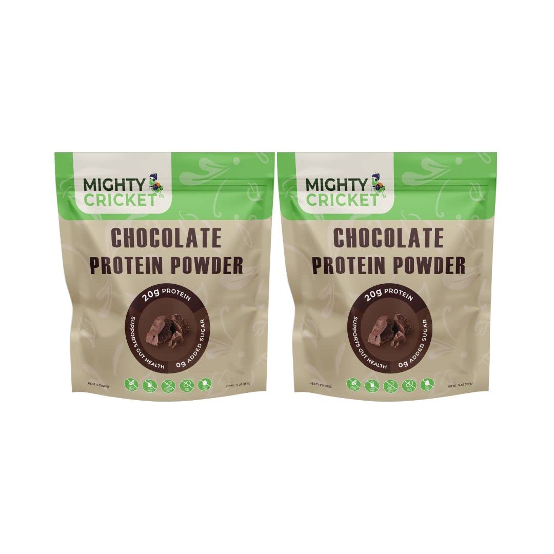 Mighty Cricket Chocolate Protein Powder, 32 Servings