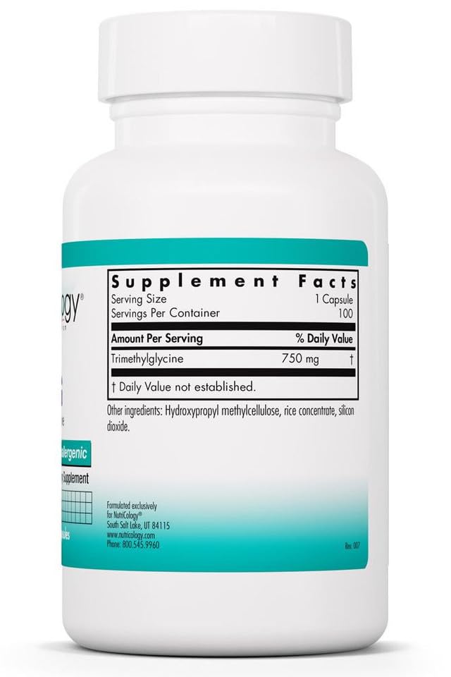 Allergy Research Group NutriCology TMG Trimethylglycine 100 Capsules