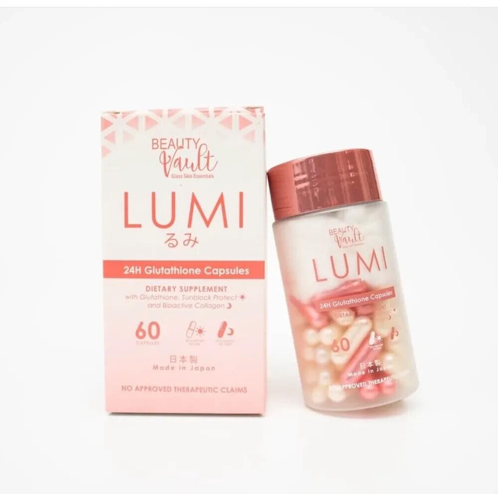 Beauty Vault LUMI 24H Glutathione Capsules 60 Count