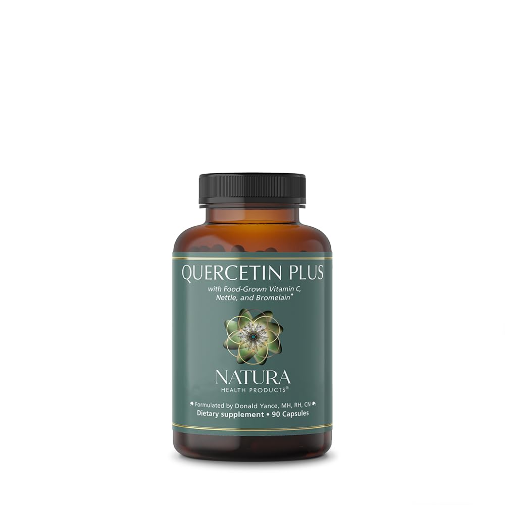 Natura Health Products Quercetin Plus Bromelain Vitamin C & Nettle Capsules, 90 Count