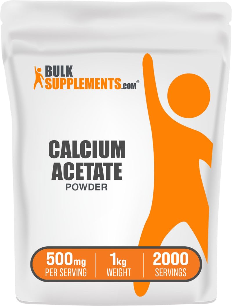 BulkSupplements Calcium Acetate Powder 35.2 oz