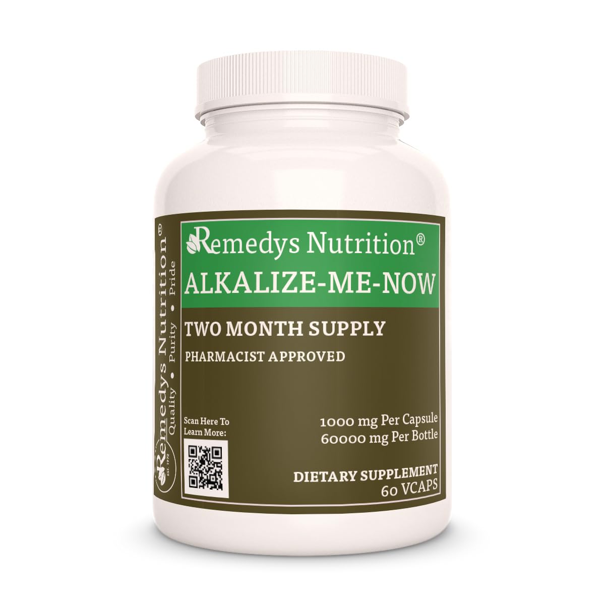 Remedy’s Nutrition Alkalize Me Now 60 Capsules