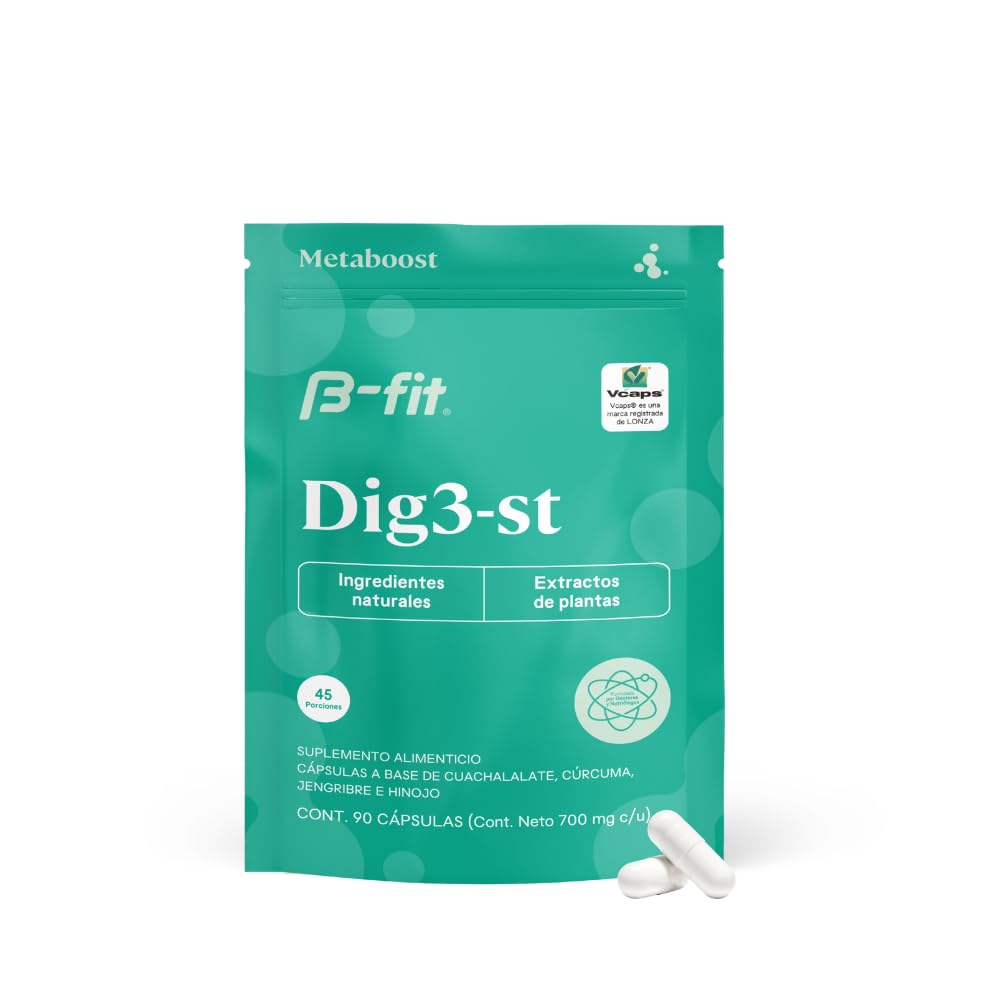 B-fit Digestive Herbal Supplement Ginger Turmeric Fennel Capsule 1 Count