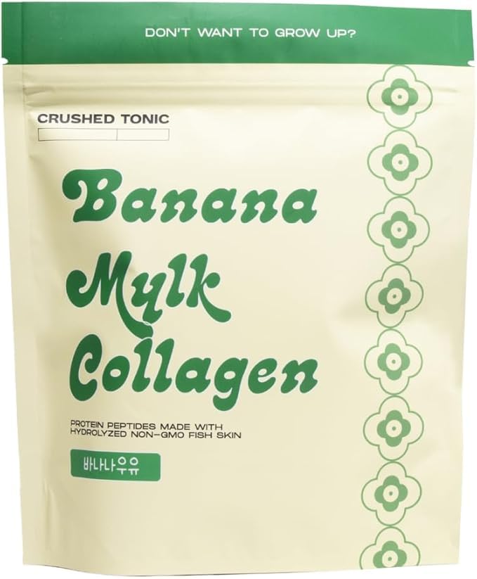 Crushed Tonic Korean Beauty Collagen Powder Banana Milk, 5.29 Ounce
