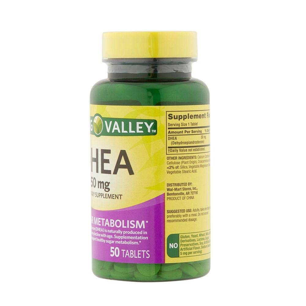 Spring Valley DHEA 50mg Dietary Supplement Tablets, 50