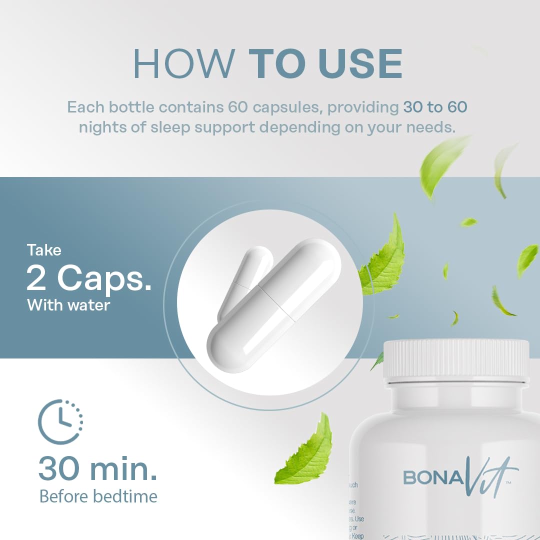 Bonavit Natural Sleep Aid Capsules 60 Count