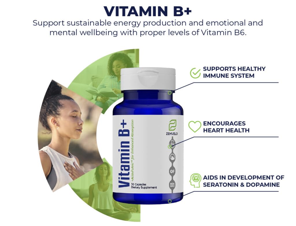 Zemvelo Vitamin B+ Capsule, 30 Count