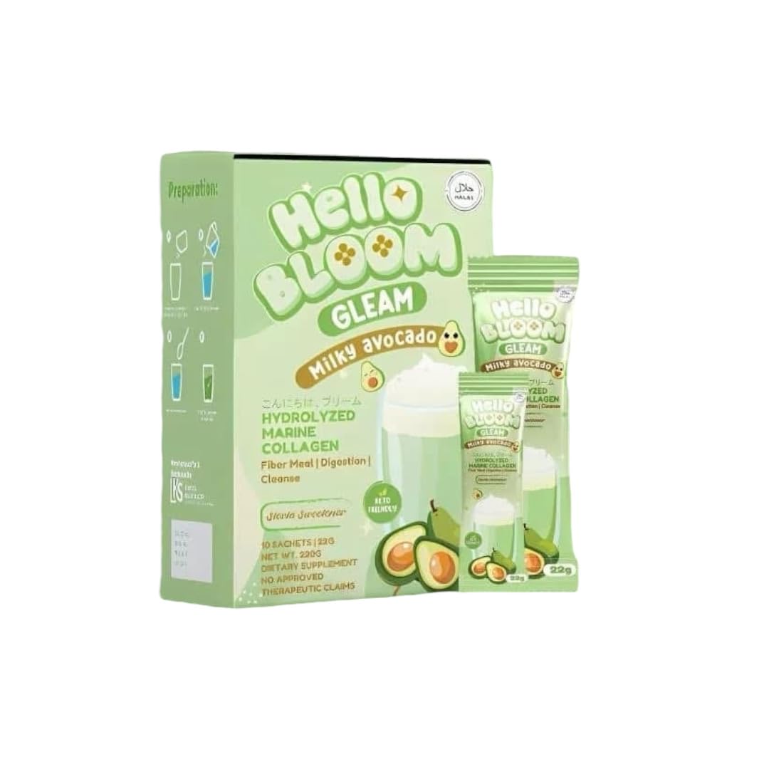 Generic Hello Bloom GLEAM Collagen Mix Drinks by Kiray Celis Powder 6.3 Ounce