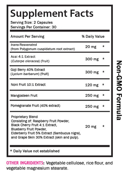 SWAN LIFE ESSENTIALS Pomegranate Strength Resveratrol Complex 120 Capsules