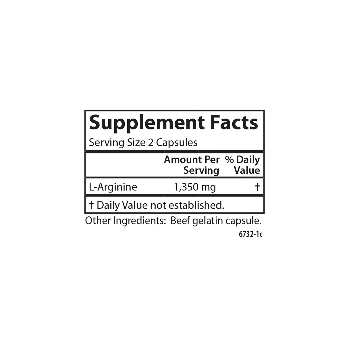 Carlson L-Arginine 675 mg, 180 Capsules