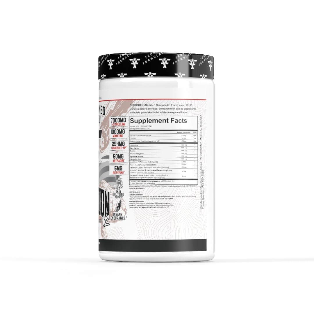 FRONTLINE FORMULATIONS Stim Free Pre Workout Powder, 14.38 Ounces