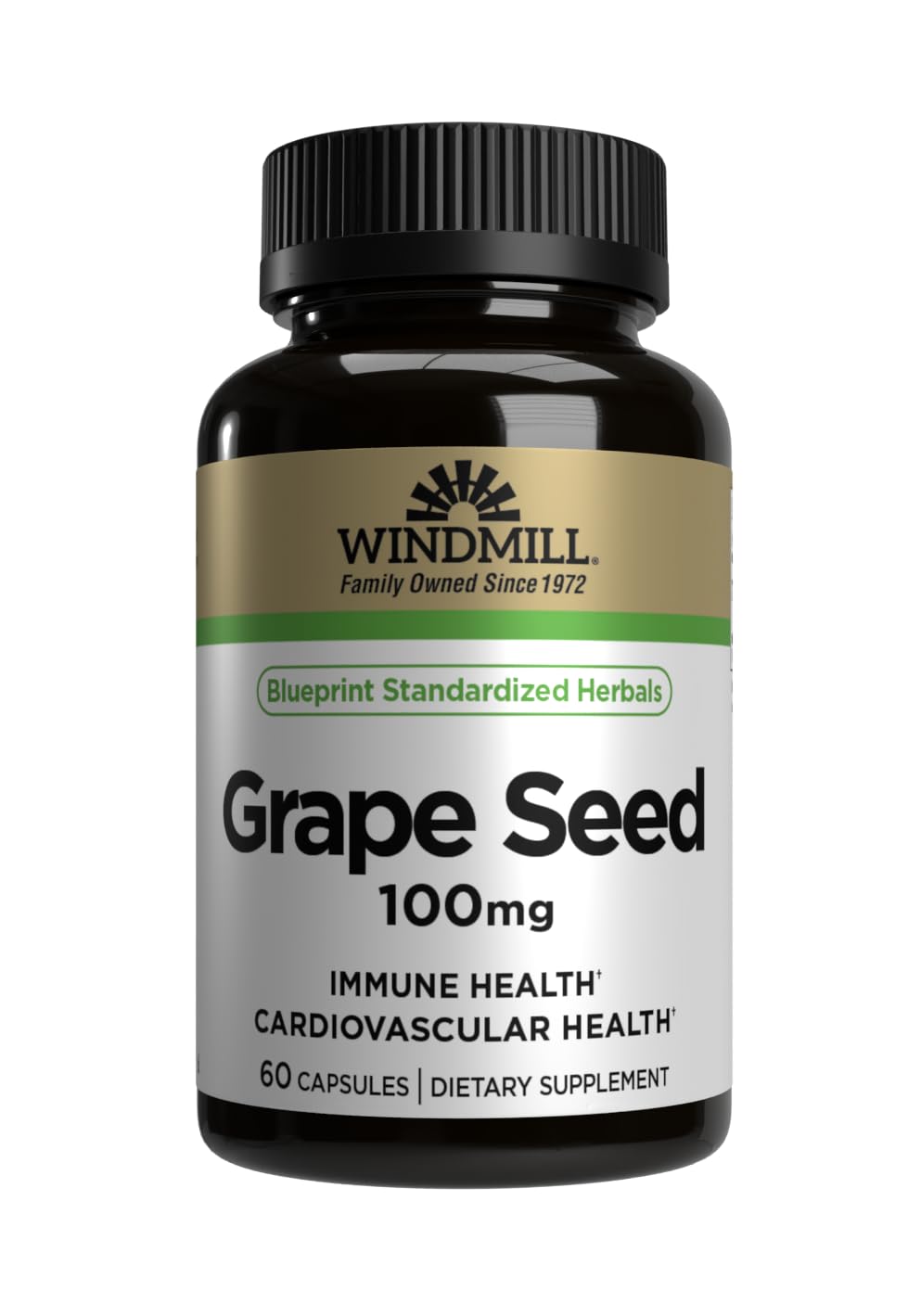 Windmill Grape Seed Extract 100 mg Capsules, 60 Count