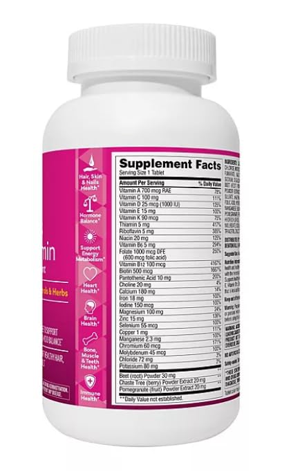 Generic Advanced Women's Multivitamin Tablets, 275 Tablets