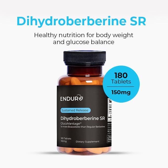 Endurance Products Endur Dihydroberberine SR Tablet, 180 Tablets