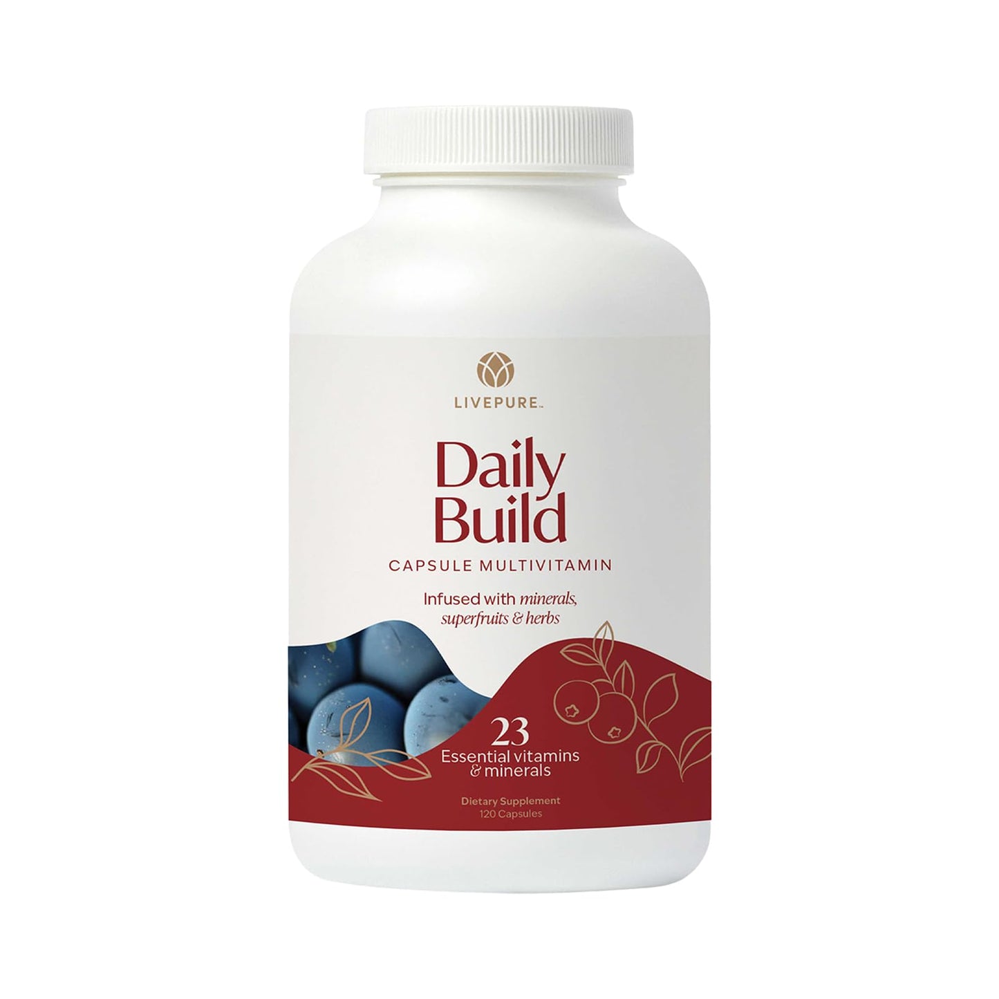 PURE Daily Build Multivitamin, 120 Capsules