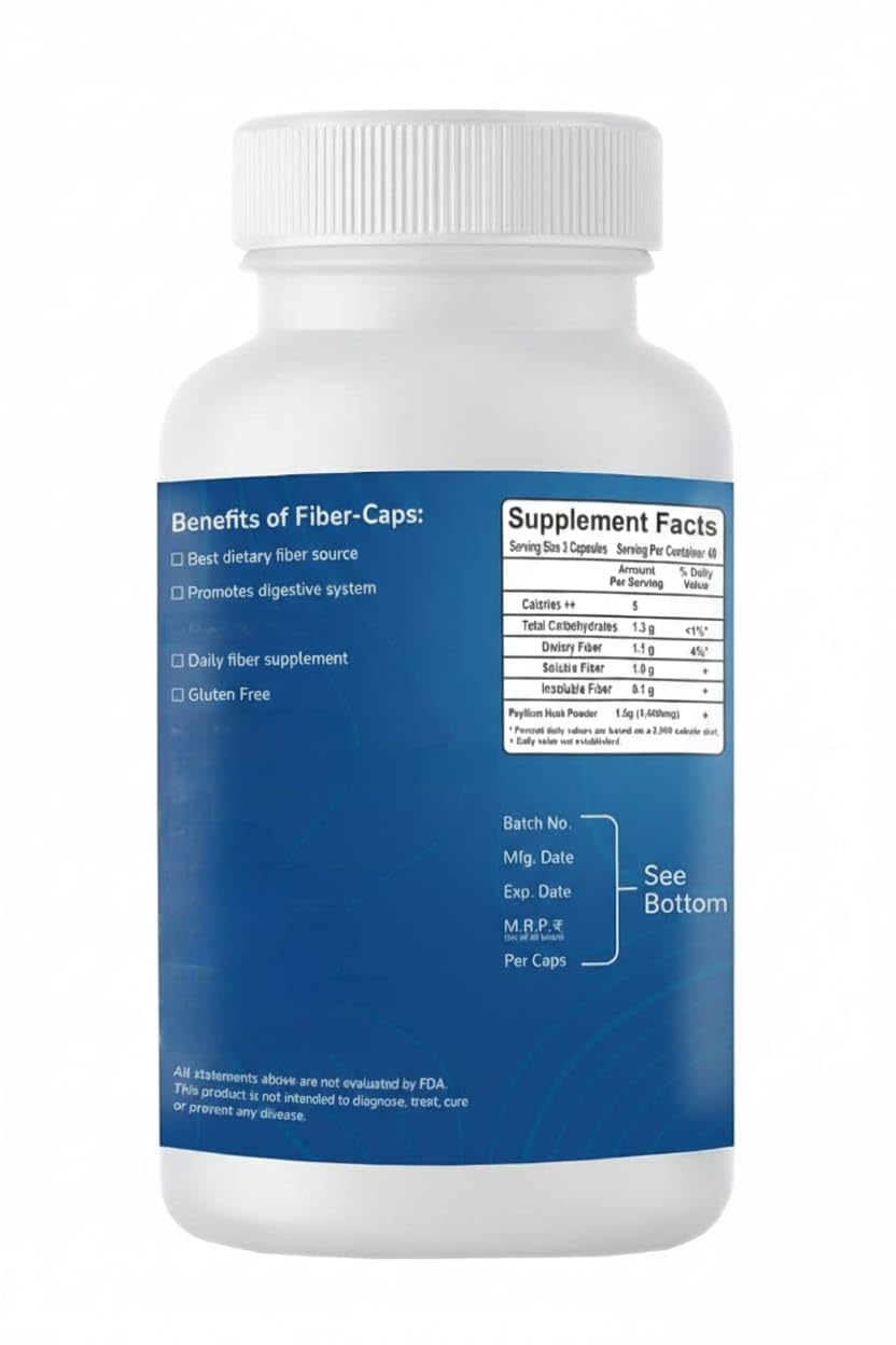 Generic Psyllium (Sat Isabgol) 120 Capsules