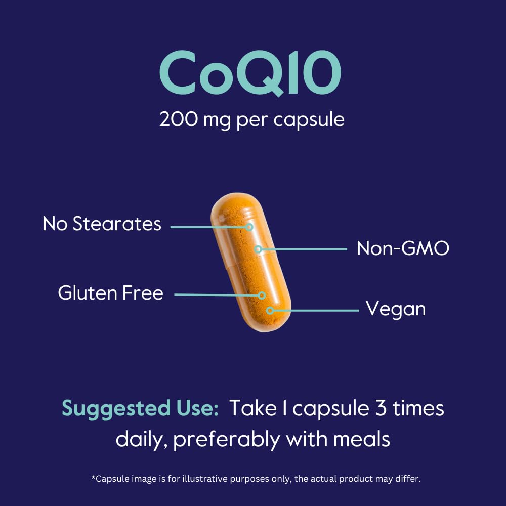 BESTVITE CoQ10 200mg Capsules, 120 Count
