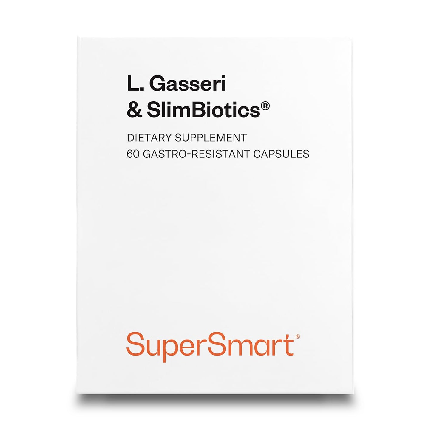 Supersmart L. Gasseri & SlimBiotics (Advanced Formula) Probiotic Supplement Gastro-Resistant Capsules, 60 Capsules