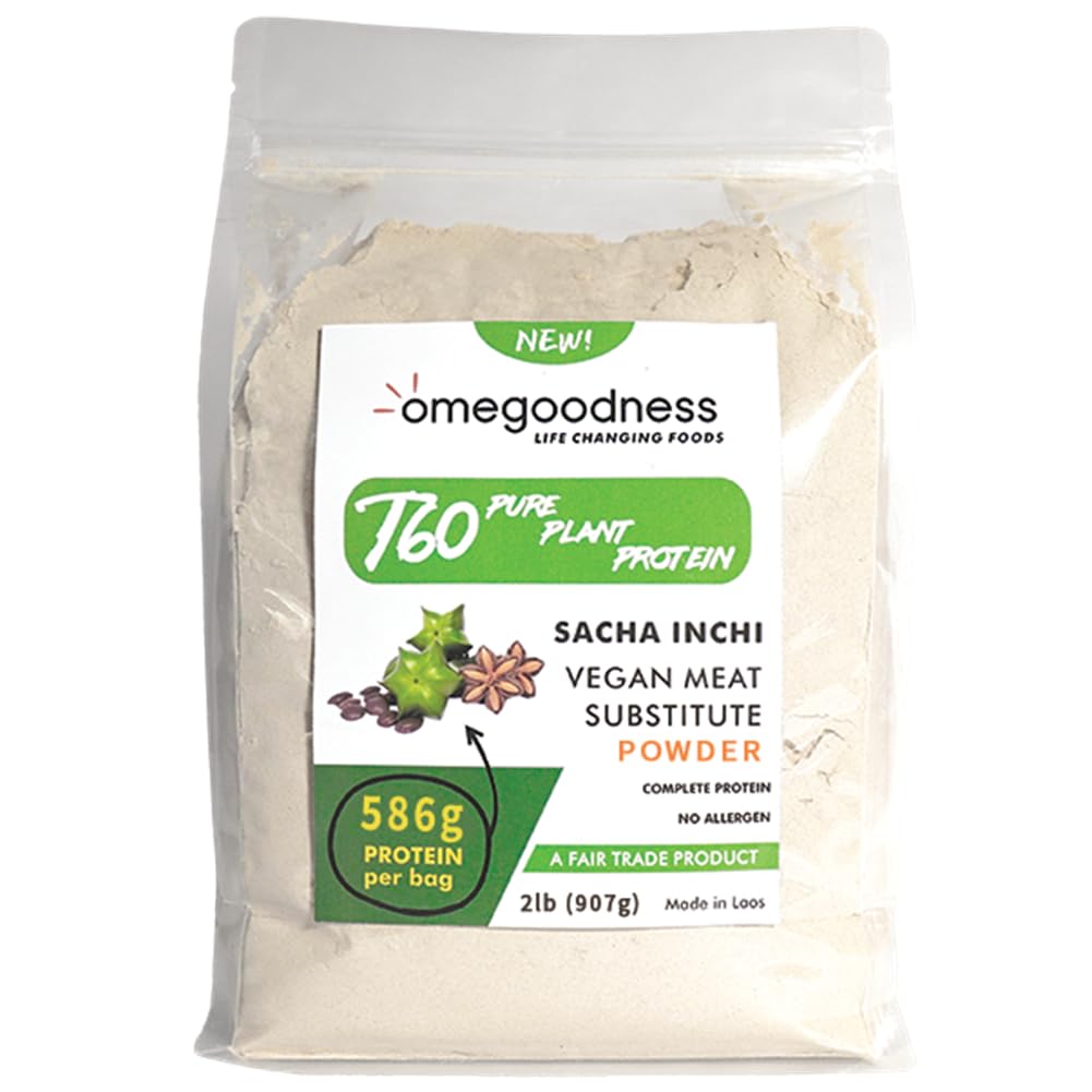 Omegoodness Sacha Inchi Protein Powder, 32 Servings, 2 lb Bag