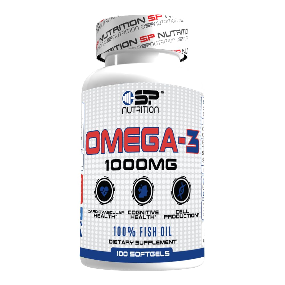 S Nutrition Omega-3 Fish Oil 1000mg Capsules, 90 Count