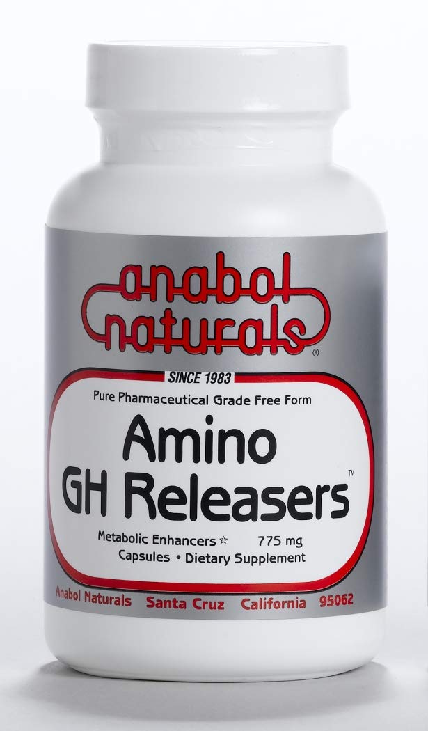 Anabol Naturals Amino GHReleasers Pre-Workout Amino Acid Supplement – MetaboEnhancer with L-Glutamine and L-Arginine for Lean Muscle, Capsules, 500