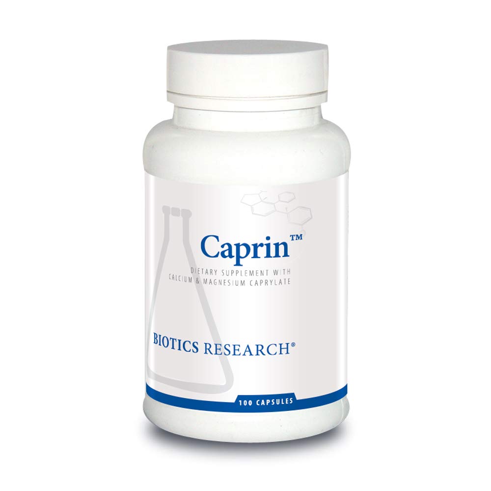 Biotics Research Caprin Caprylic Acid 1200 Milligram Serving, Gastrointestinal Support, Calcium, Magnesium Added, Aids in Gut Microbial Balance, Capsule, 100