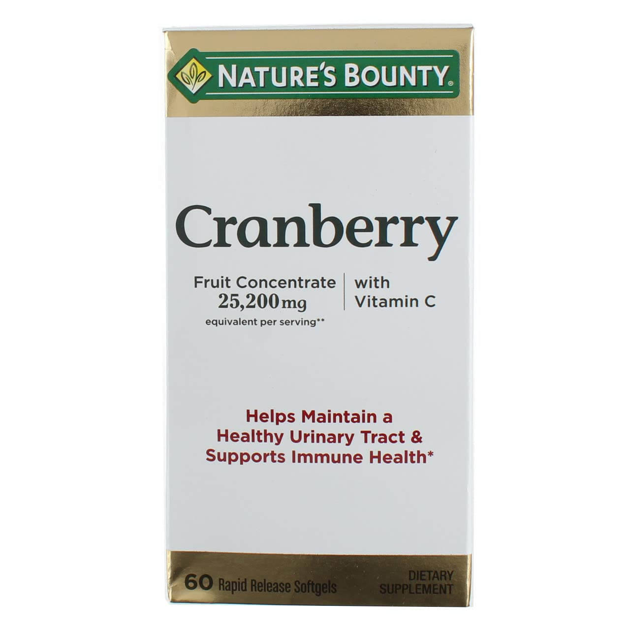 Nature's Bounty Cranberry Dietary Supplement Softgels 360