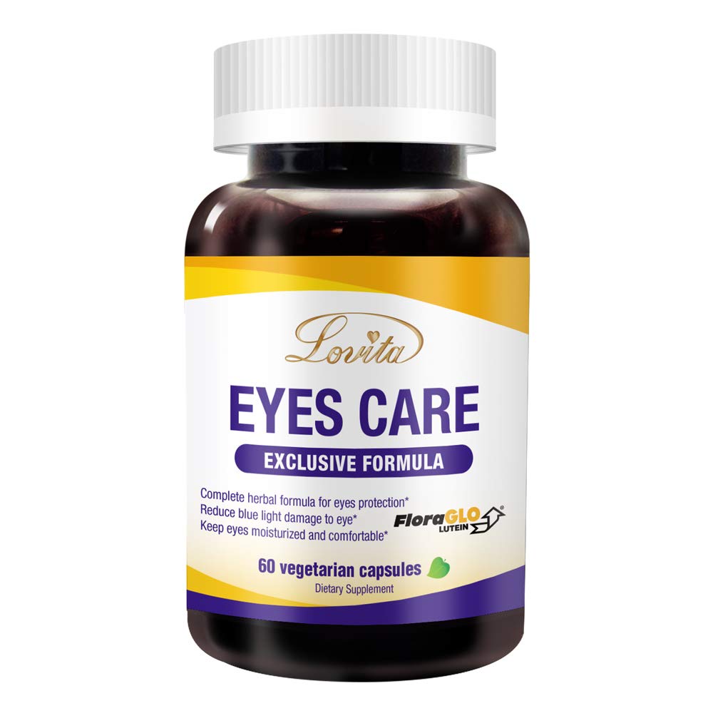 LOVITA Eyes Care Vitamin A & FloraGLO Lutein Complex Capsules, 60 Capsules