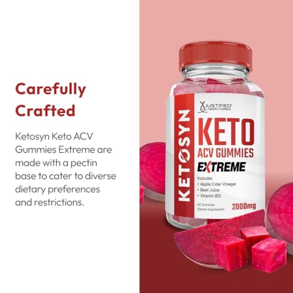 Justified Laboratories Ketosyn Keto ACV Gummies Extreme 120 Count