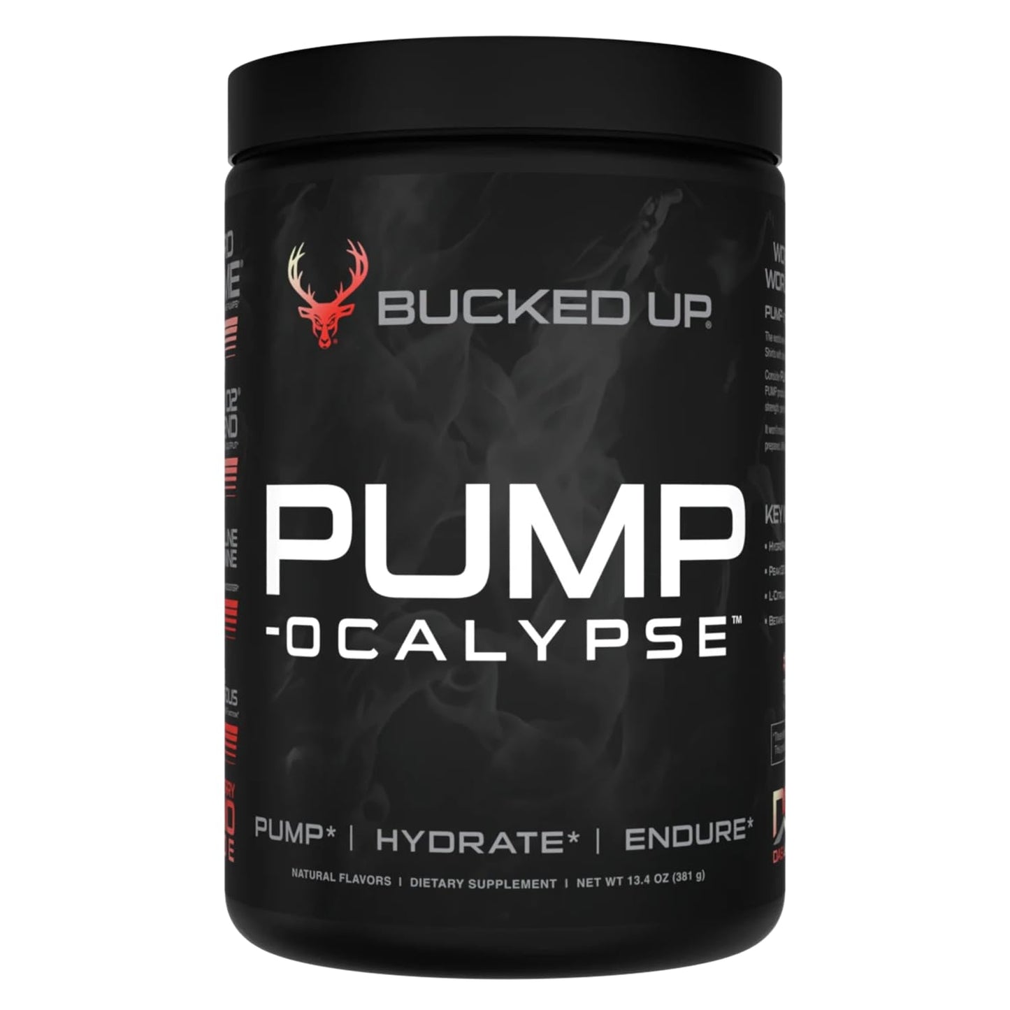 Bucked Up Pump-ocalypse Raspberry Lemonade Nitric Oxide and L-Arginine Supplement Powder 13.4 Ounce