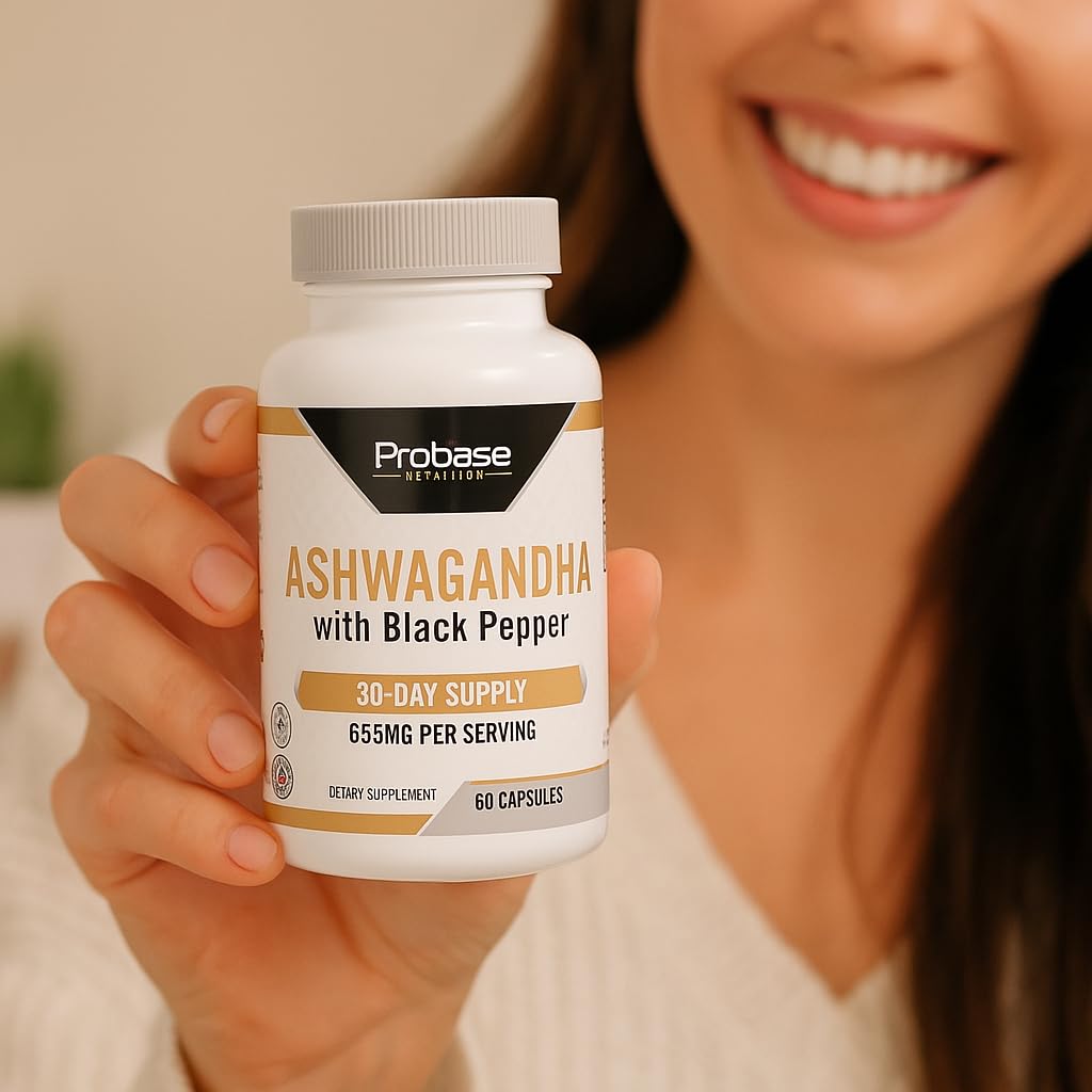 Probase Nutrition Ashwagandha with Black Pepper 60 Capsules