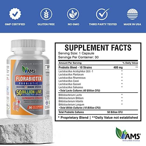 America Medic & Science Florabiotix Probiotic Capsule, 90 Capsules