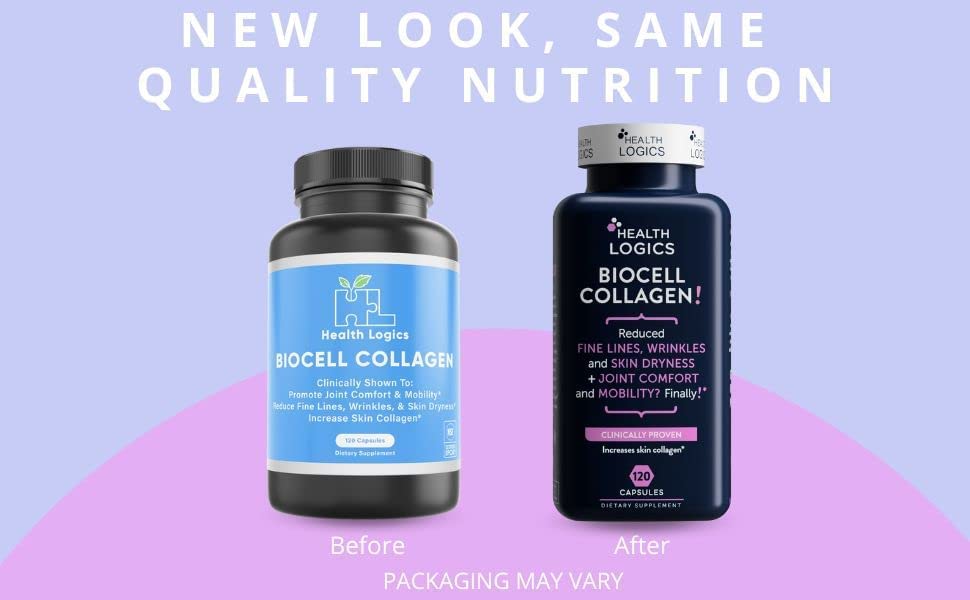 Health Logics Collagen BioCell Supplement Capsules 120